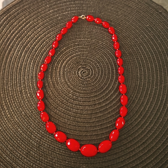 Jewelry - Red Beaded Necklace